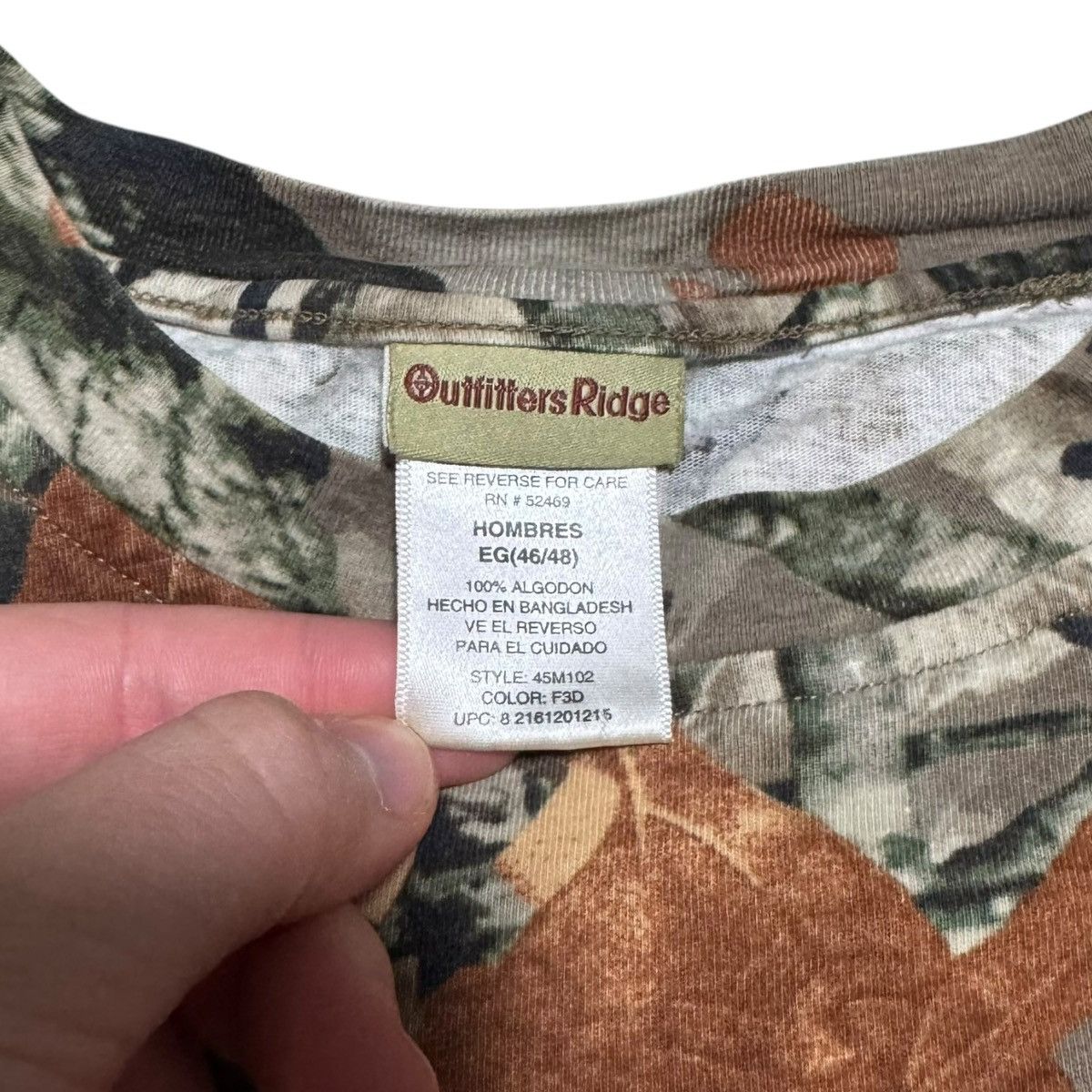 Other Outfitters Ridge Fusion 3-D Camouflage Long Sleeve Shirt XL Size US XL / EU 56 / 4 - 4 Thumbnail