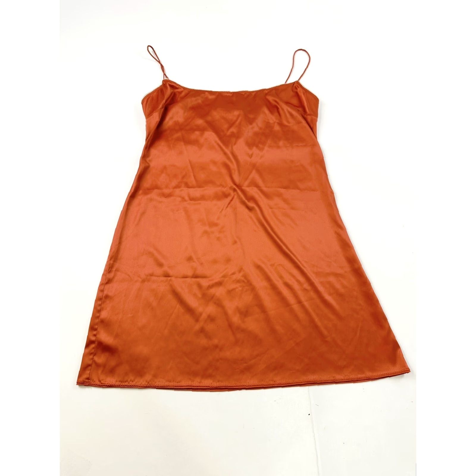 Elie Tahari Elie Tahari Slip Dress Women’s 10 Rust Orange Short Dress Womens 10 Slip Dress Size 32" / US 10 / IT 46 - 2 Thumbnail