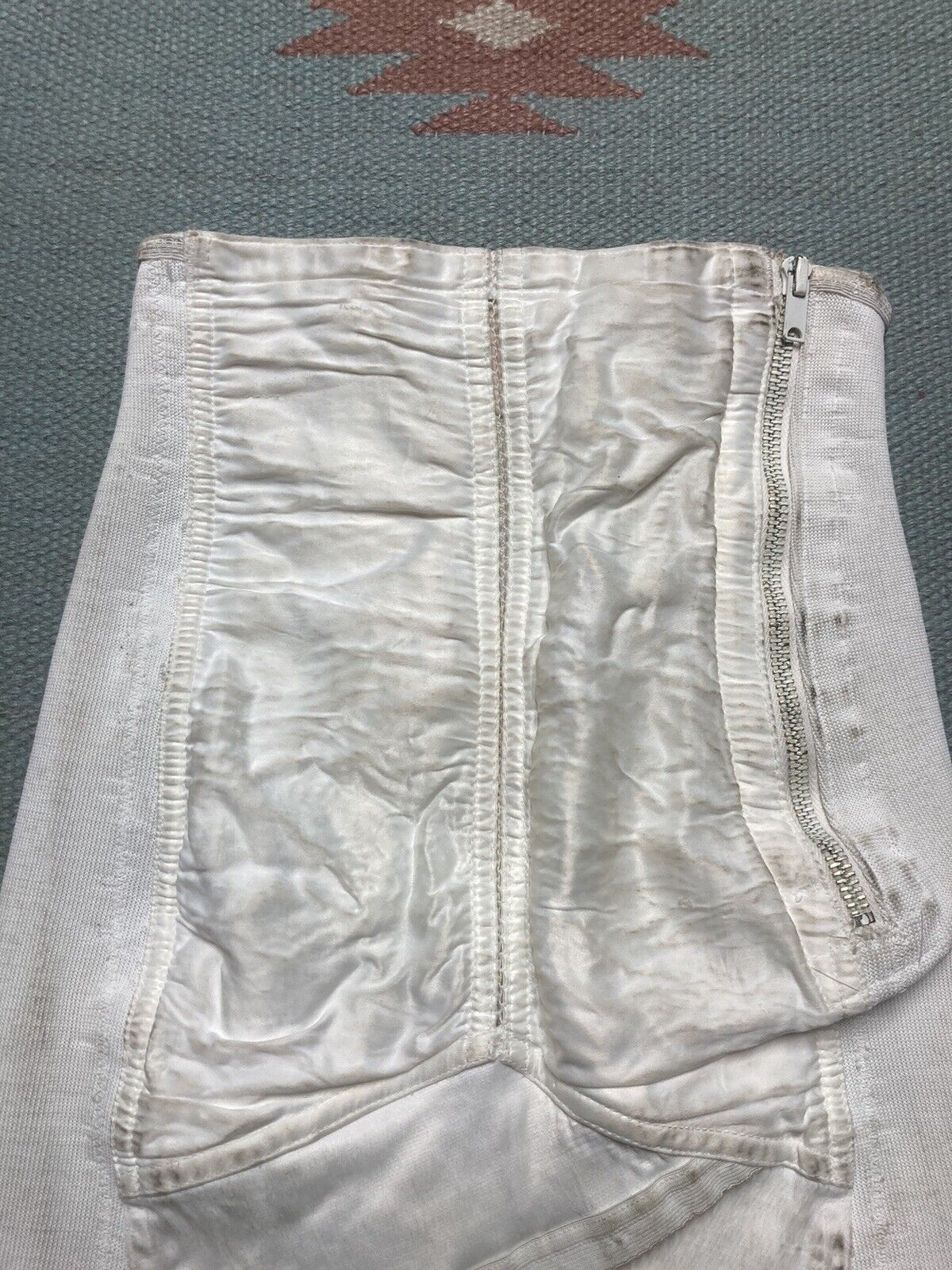 Vintage 50s Lewella Garter Belt Under Garment Lingerie Girdle glide Size ONE SIZE - 3 Thumbnail