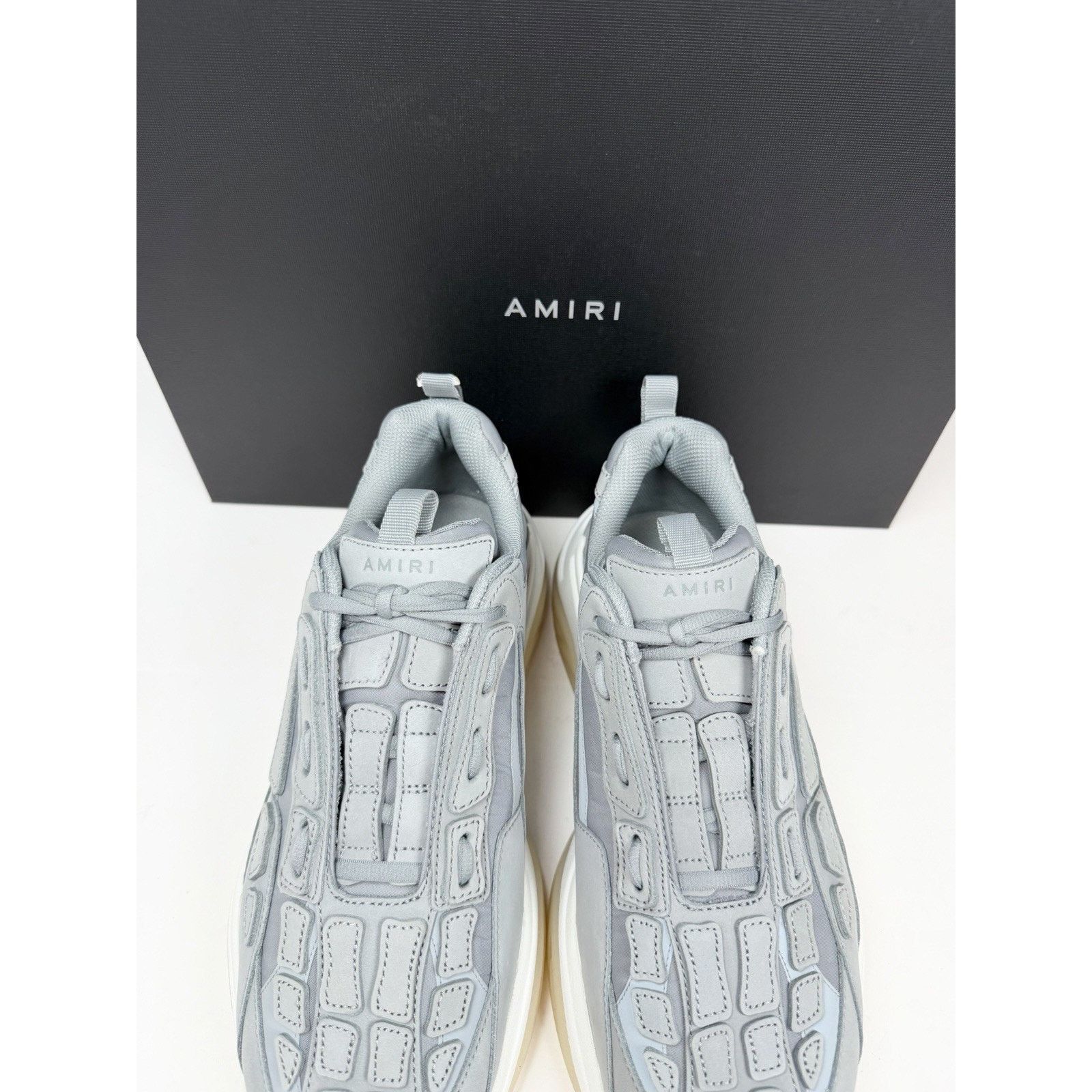 Amiri Size 48EU/15US - Amiri Bone Runner Grey White NEW Size US 15 / EU 48 - 4 Thumbnail