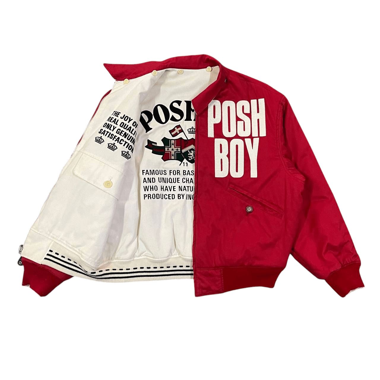 Japanese Brand Vintage Posh Boy Reversible Bomber Jacket Size US L / EU 52-54 / 3 - 2 Thumbnail