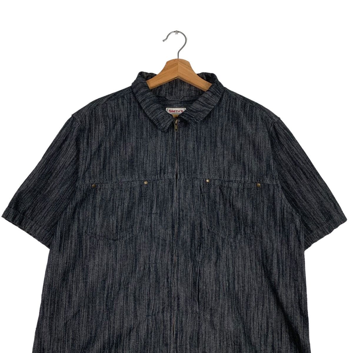 Smith's American Smiths American Short Sleeve ZIpper Jacket #0115-C6 Size US L / EU 52-54 / 3 - 3 Thumbnail