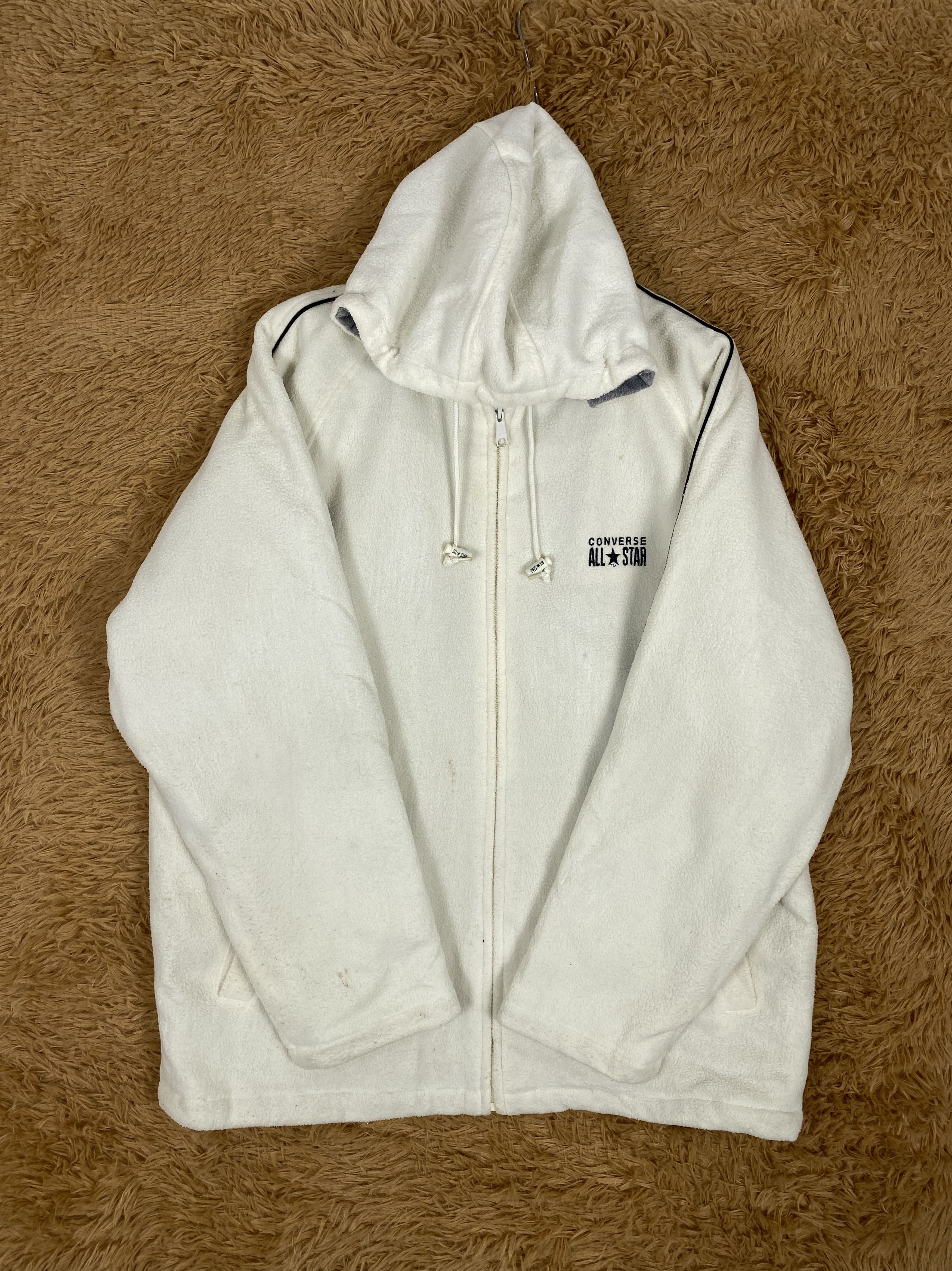 Converse Vintage Converse Hoodie Quilted Lining Jacket Size US L / EU 52-54 / 3 - 5 Thumbnail