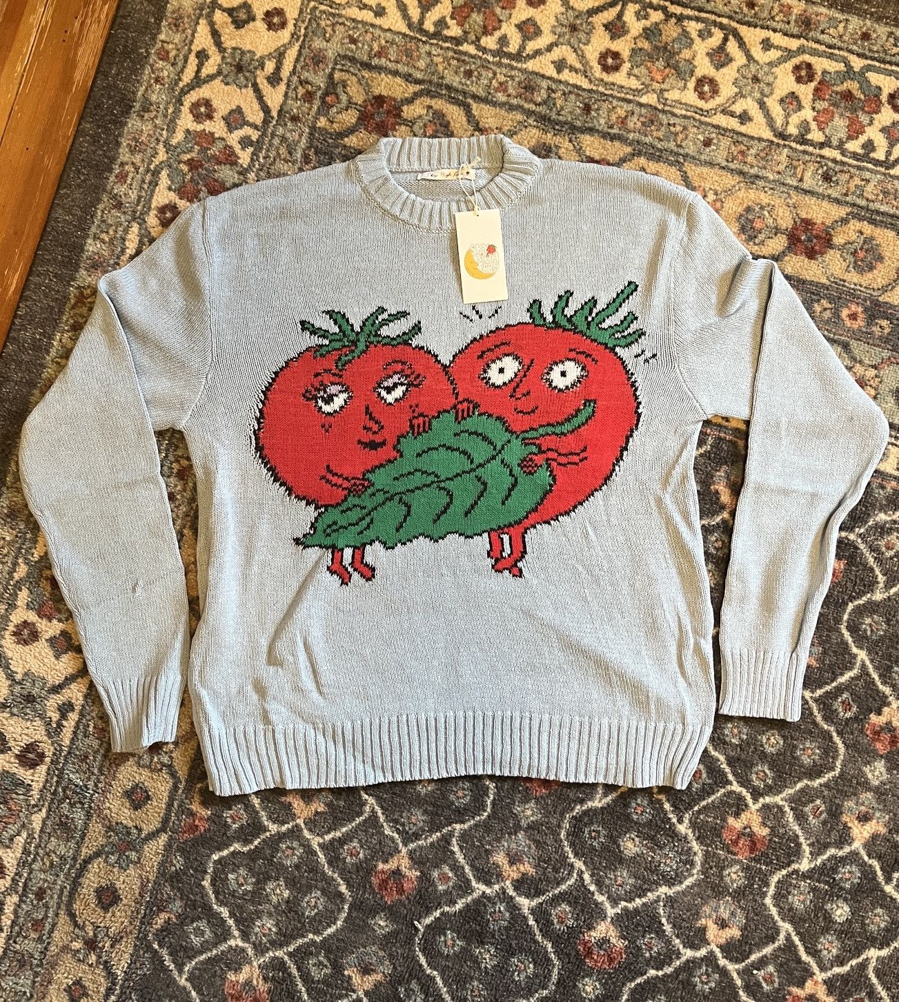 Sky High Farm Workwear Sky High Farm Tomato Intarsia-Knit Sweater Size US S / EU 44-46 / 1 - 1 Thumbnail