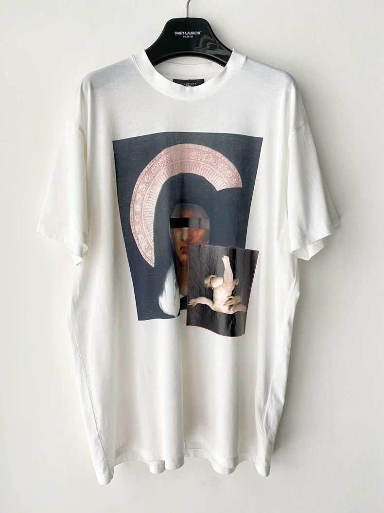 Givenchy Givenchy OG Original, Madonna抱着Baby White Loose Short Slee Size US XS / EU 42 / 0 - 1 Thumbnail