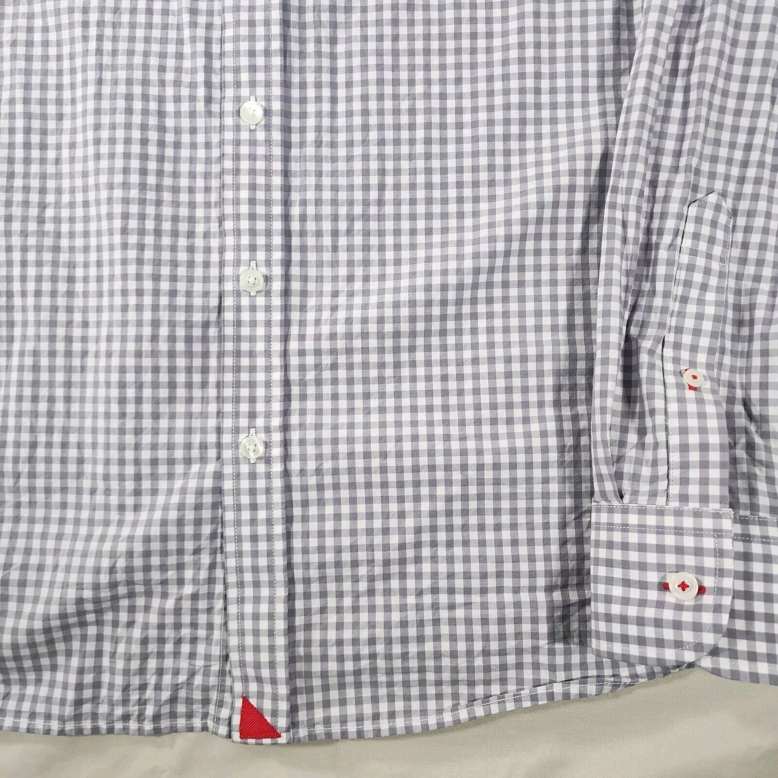 UNTUCKit Untuckit Shirt Mens XXL Gray Checkered Button Down Size US XXL / EU 58 / 5 - 3 Thumbnail