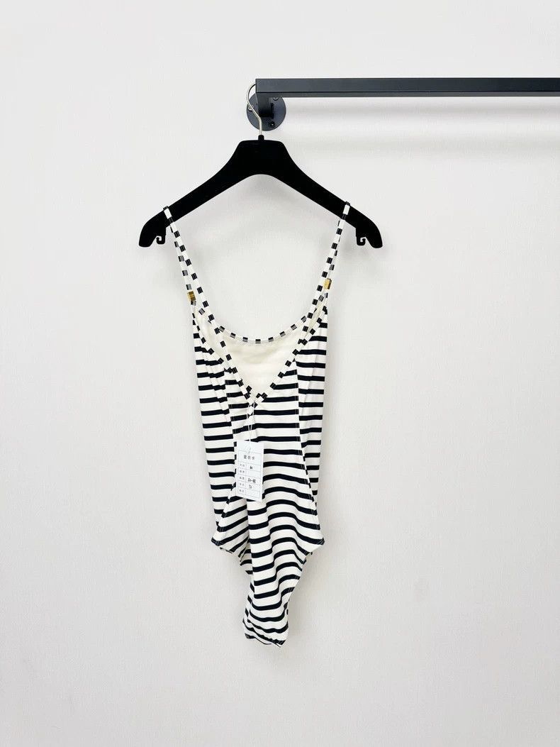 Celine Celine Striped Bodysuit Size 40, Worn Once Size L / US 10 / IT 46 - 6 Thumbnail
