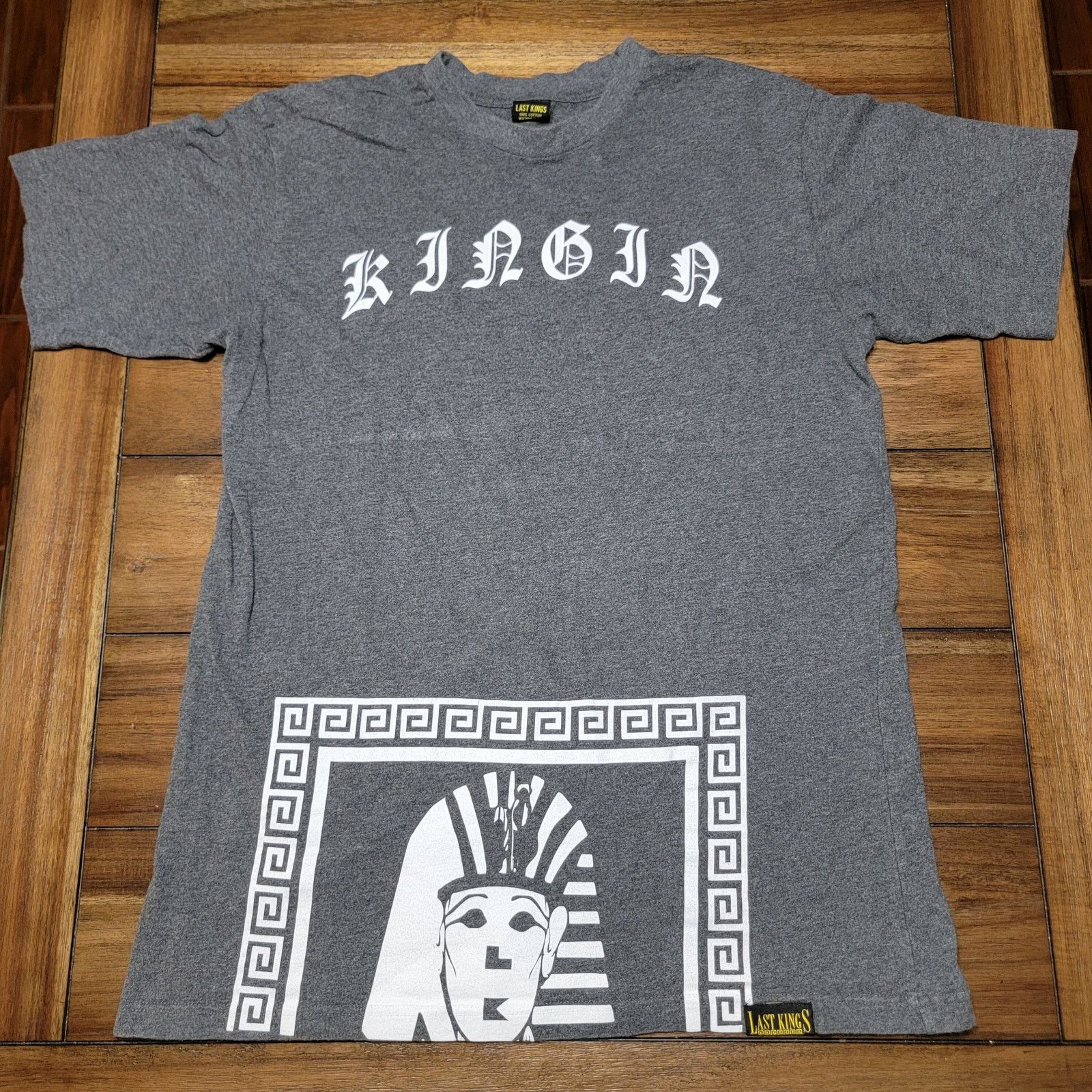 Last Kings Last Kings Grey Tee "Kingin" - Size XL* Size US XL / EU 56 / 4 - 1 Thumbnail