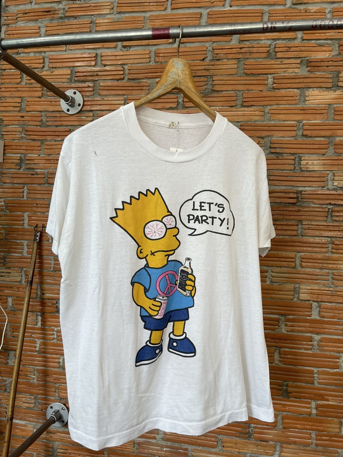 Vintage Vintage Simson Parody Jack Daniel T Shirt Size US L / EU 52-54 / 3 - 1 Thumbnail