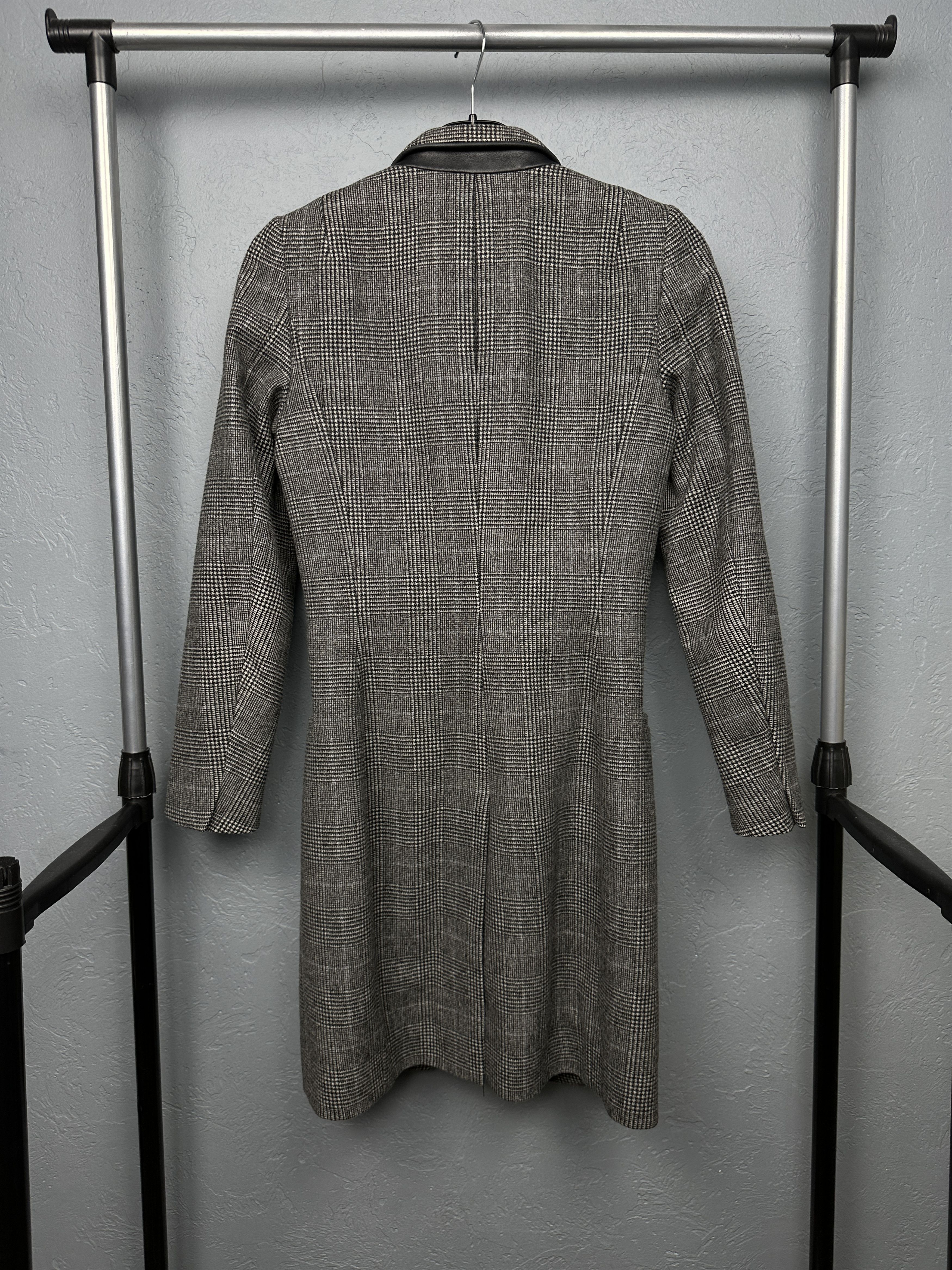 Allsaints Allsaints Womens Leni Check Wool Coat Jacket Size XS / US 0-2 / IT 36-38 - 5 Thumbnail