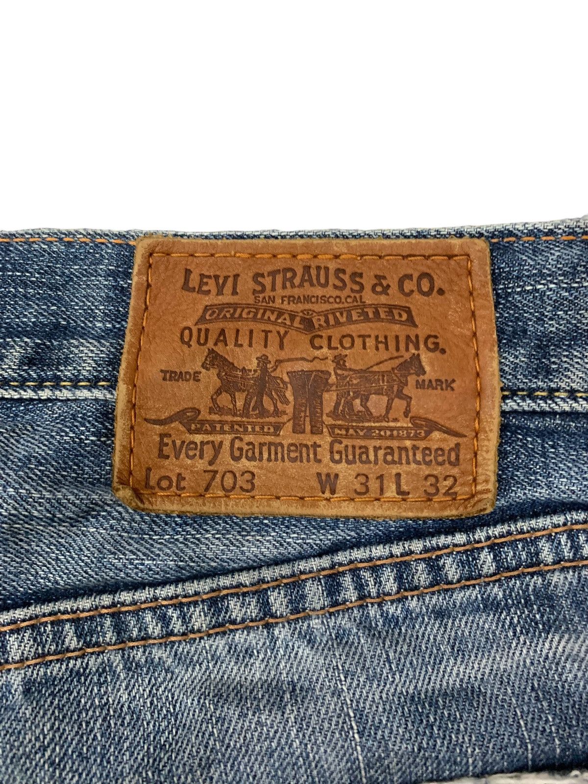 Levi's Levis 703 Distressed Paint Marks Denim Pants (AB36) Size US 30 / EU 46 - 17 Thumbnail