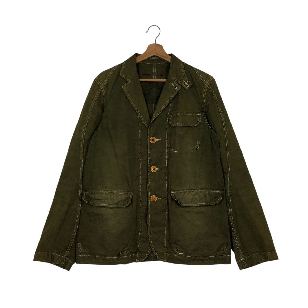 Japanese Brand 🔥VINTAGE CHORE WORK JACKET MILITARY DESIGN ISSEY MIYAKE Size US M / EU 48-50 / 2 - 3 Thumbnail