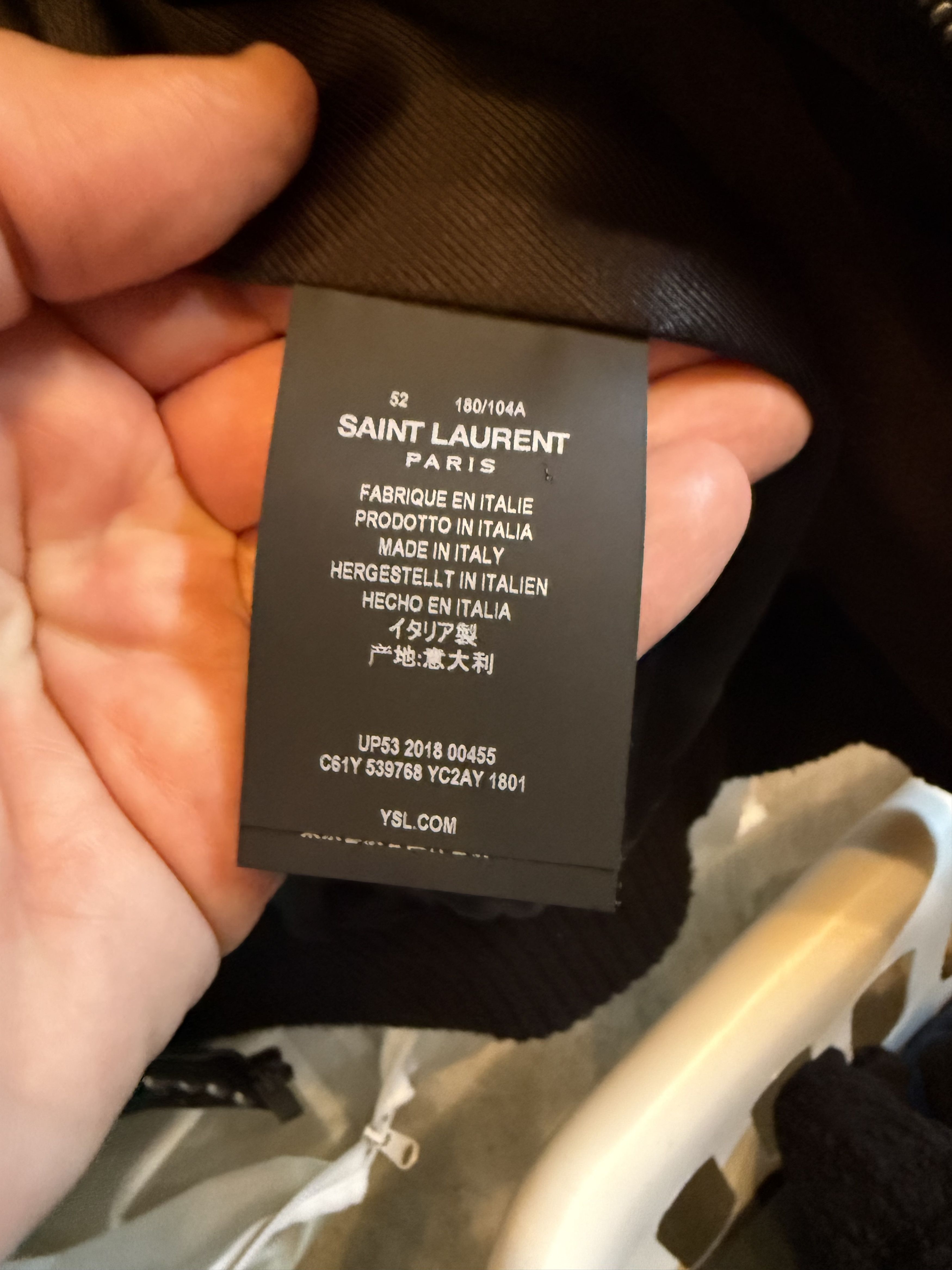 Saint Laurent Paris Saint Laurent Leather Suede Studded Jacket Size US L / EU 52-54 / 3 - 7 Thumbnail