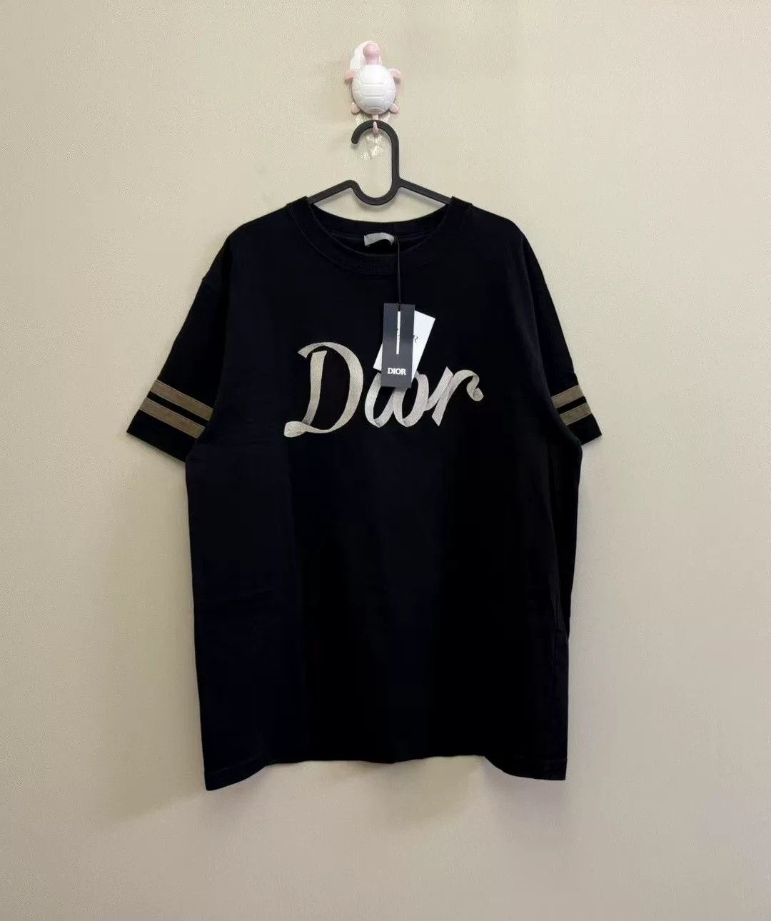 Dior DIOR Black Embroidered Letter Short Sleeve Size US L / EU 52-54 / 3 - 1 Thumbnail