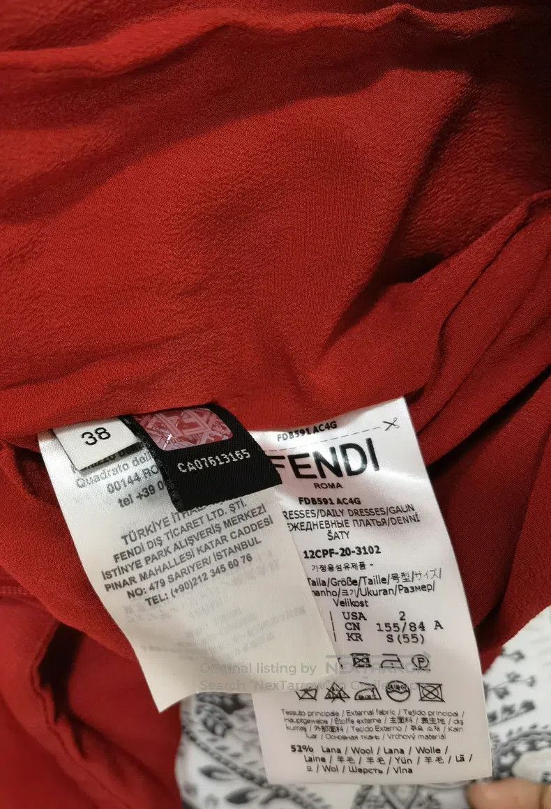 Fendi Fendi Red Dress Size XS / US 0-2 / IT 36-38 - 5 Thumbnail