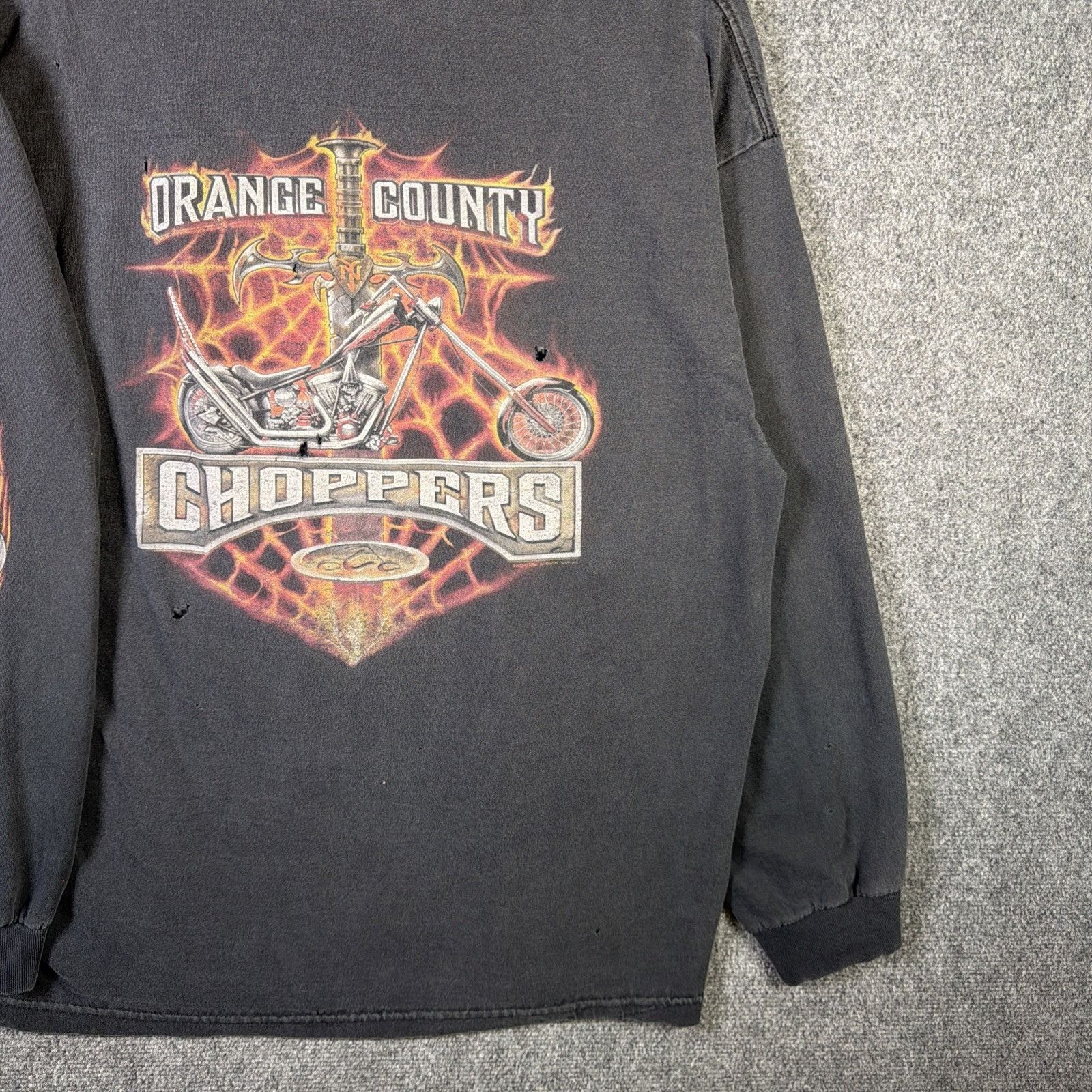 West Coast Choppers Vintage Orange County Choppers Shirt Mens XL 90s Long Sleeve Size US XL / EU 56 / 4 - 4 Thumbnail