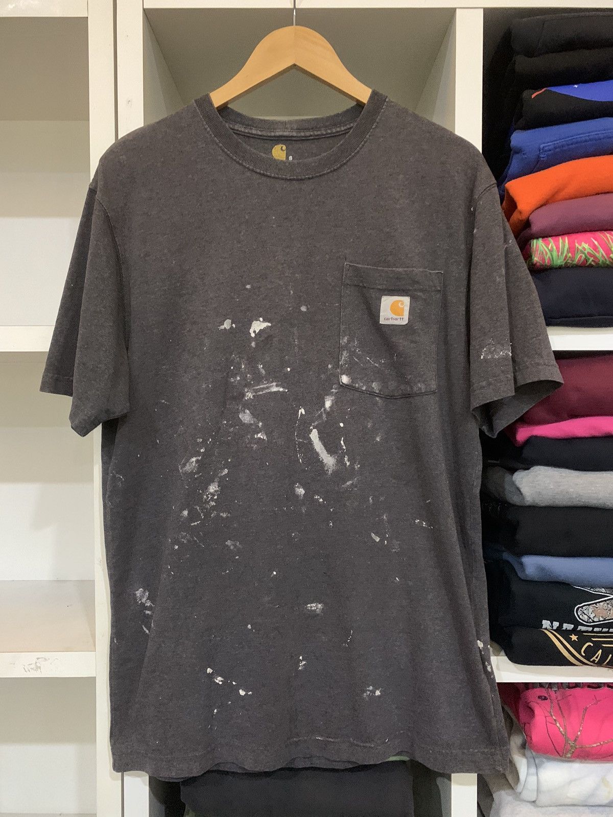 Carhartt × Vintage Vintage Carhartt Painting Custom Design Tee Size US S / EU 44-46 / 1 - 2 Thumbnail