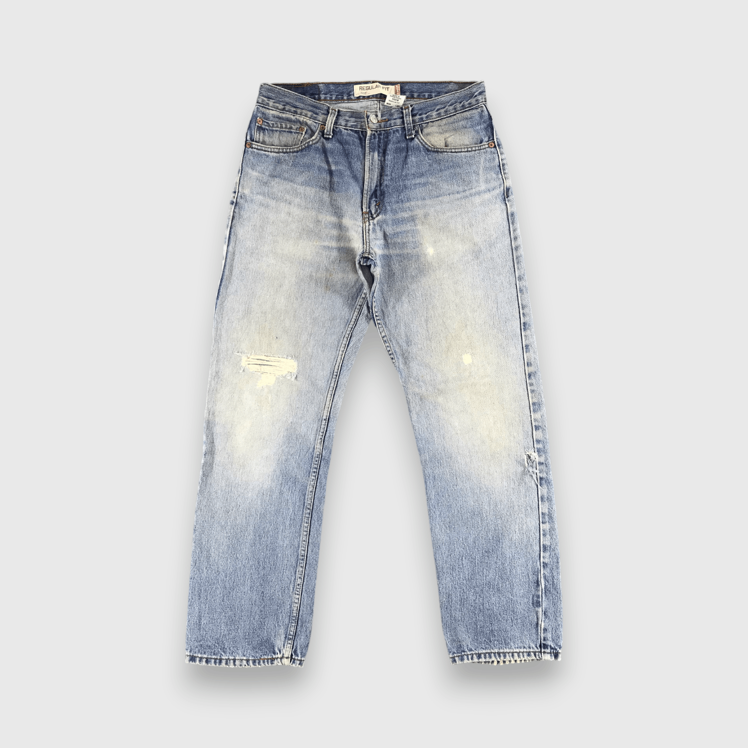 Distress Light Wash Vintage Levis 505 Jeans-J1142