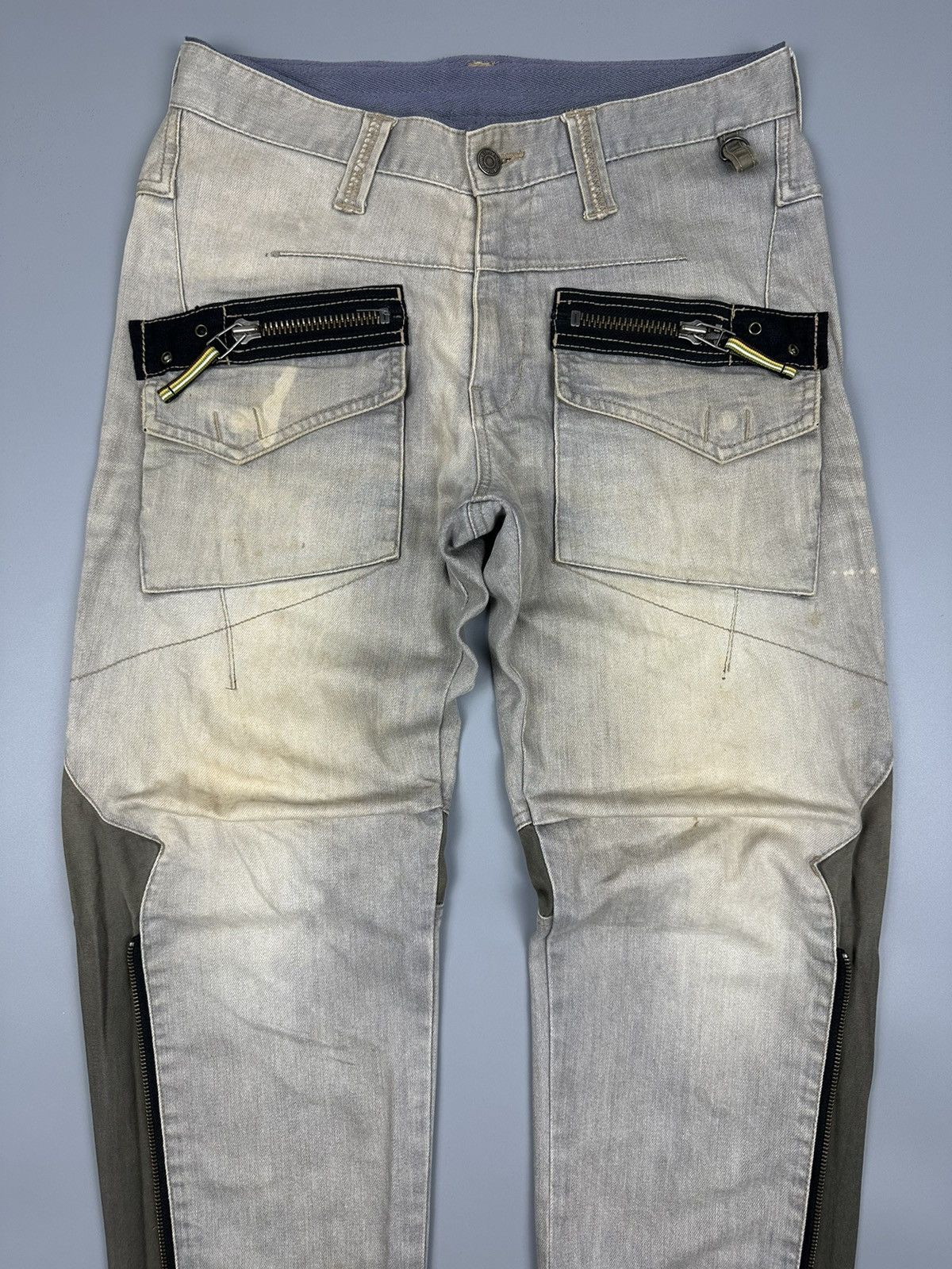 If Six Was Nine × Le Grande Bleu (L.G.B.) × PPFM 🔥Rare Sick🔥PPFM Multi Zipper Jeans Size US 32 / EU 48 - 7 Thumbnail