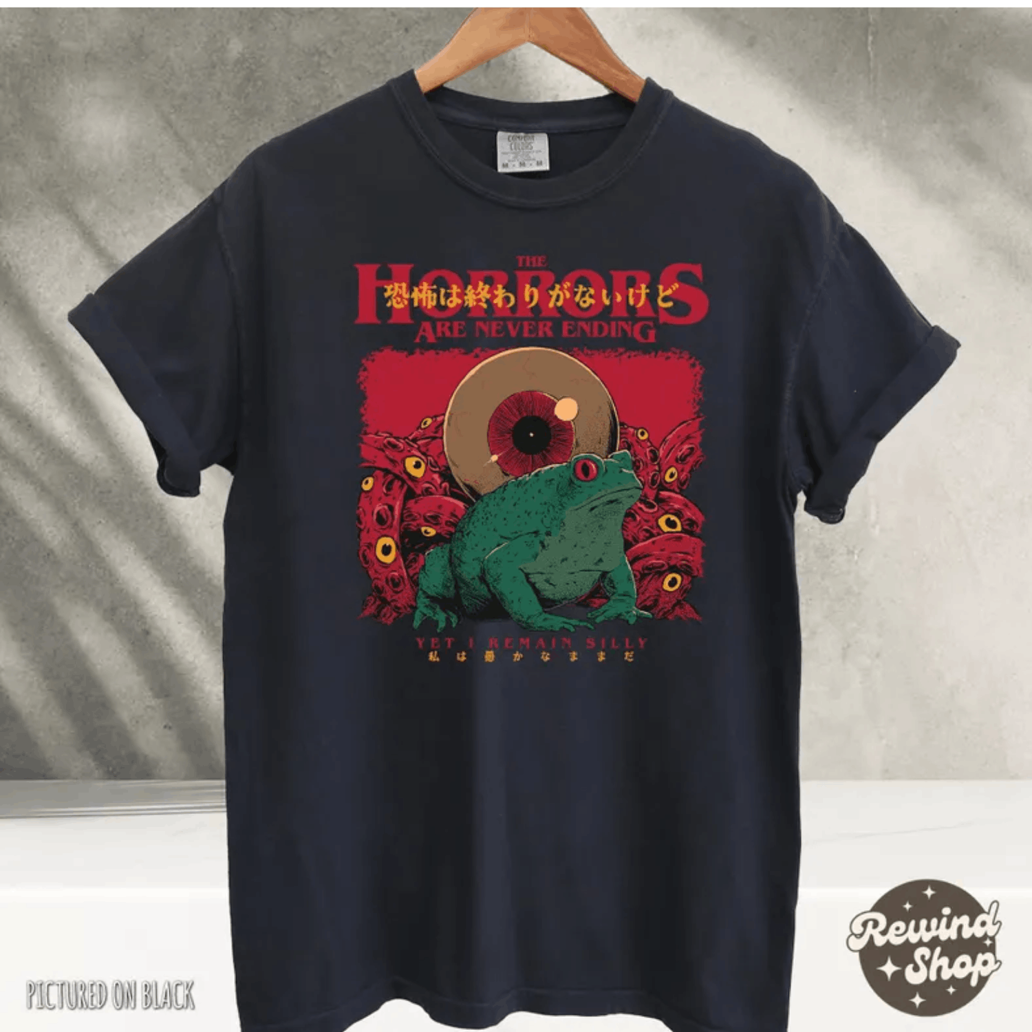 Japanese Brand Horrors Are Never Ending Frog Shirt, Silly Frog Shirt Size US L / EU 52-54 / 3 - 1 Thumbnail