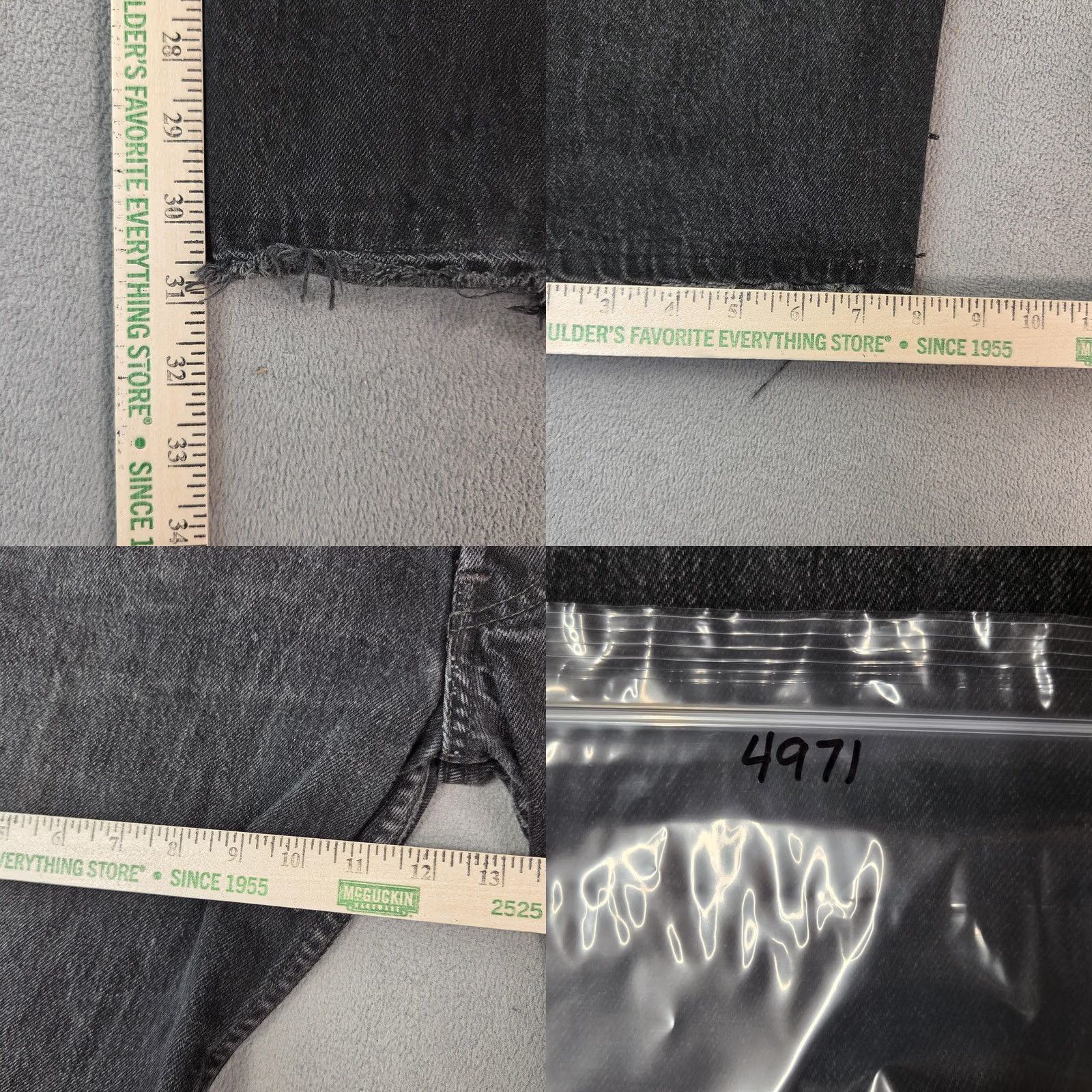 Levi's Vintage Levi's 501 Jeans Mens Black Button Fly Distressed 90s 28x30 Jeans Mens Size US 28 / EU 44 - 11 Thumbnail