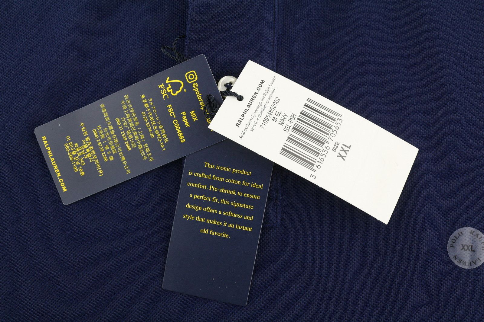 Polo Ralph Lauren CLASSIC FIT 2XL Blue Short Sleeve Embroidered Logo 84544 Size US XXL / EU 58 / 5 - 7 Thumbnail