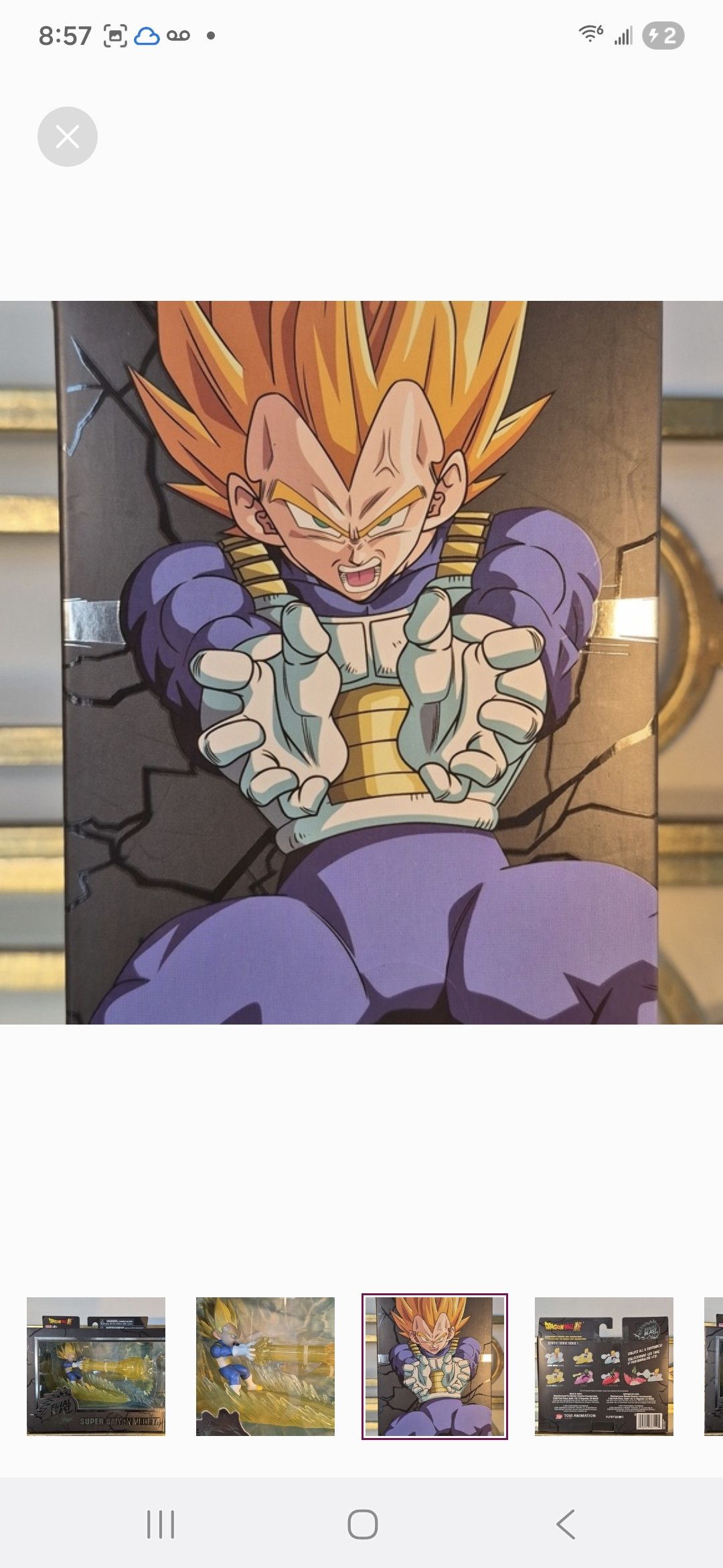 Other Bandai DragonBall Super FINAL BLAST SERIES S S Vegeta Size ONE SIZE - 4 Thumbnail