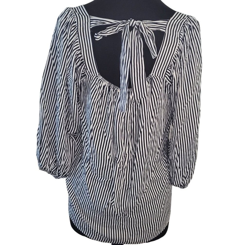 Vintage Andree By Unit Peasant Blouse L NWT Boho Square Neck Size L / US 10 / IT 46 - 4 Thumbnail