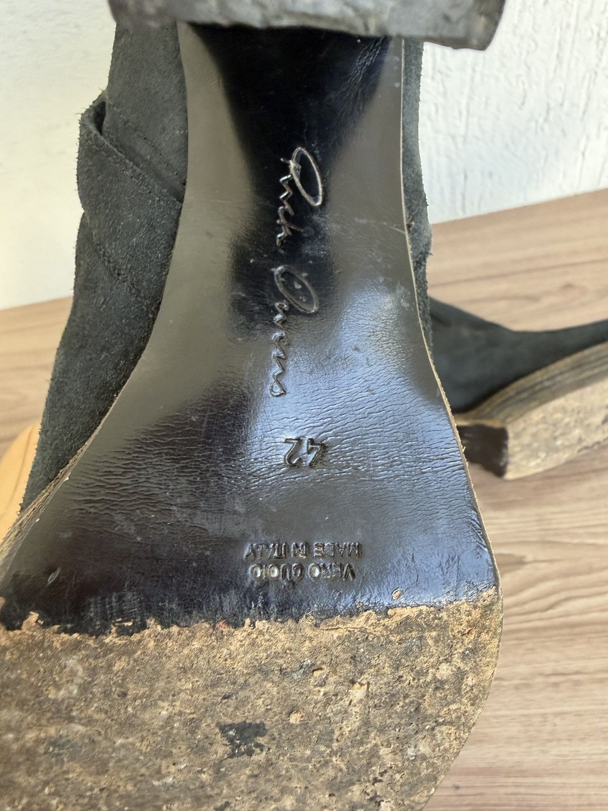 Rick Owens 🦂😮‍💨Ss05 SCORPIO suede heel Boots Size US 9 / EU 42 - 9 Thumbnail