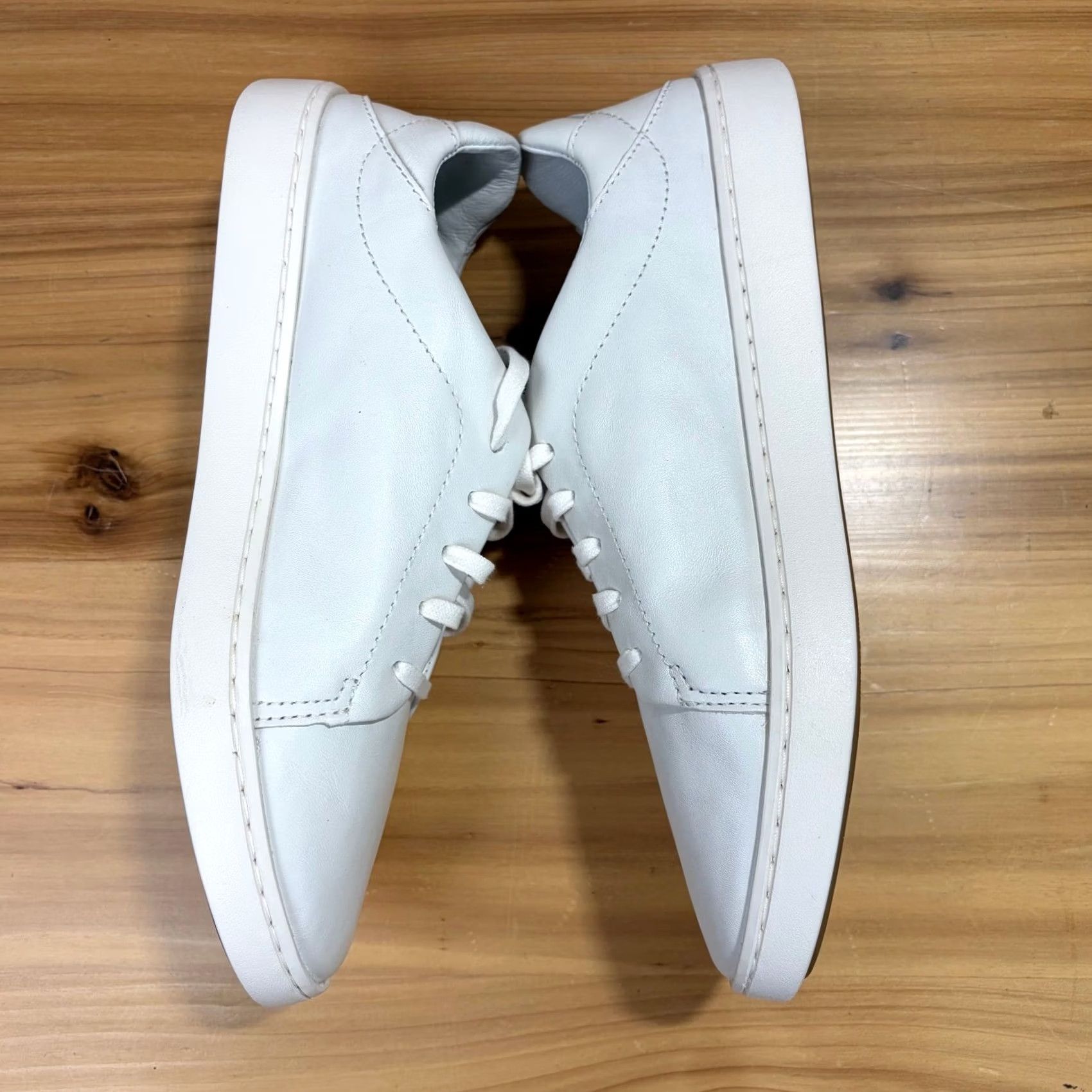 Olukai OluKai Pehuea Li 'Ili Womens 9.5 White Leather Lace Up Sneakers 20433-WBWB Size US 8 / IT 38 - 3 Thumbnail
