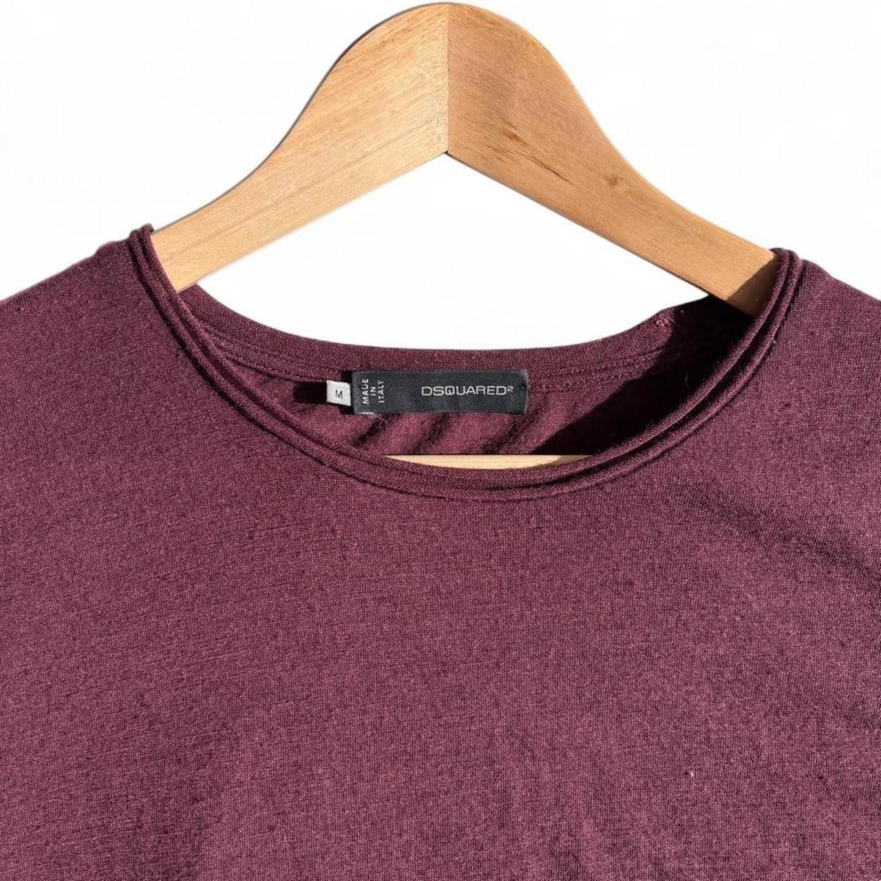 Dsquared2 DSQUARED2 AW12 burgundy wool silk crewneck long sleeve tee M Size US M / EU 48-50 / 2 - 2 Thumbnail