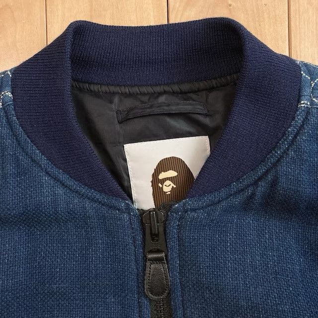 Bape BAPE CAMO INDIGO SHARK MA-1 Bomber Jacket a bathing ape Size US L / EU 52-54 / 3 - 4 Thumbnail