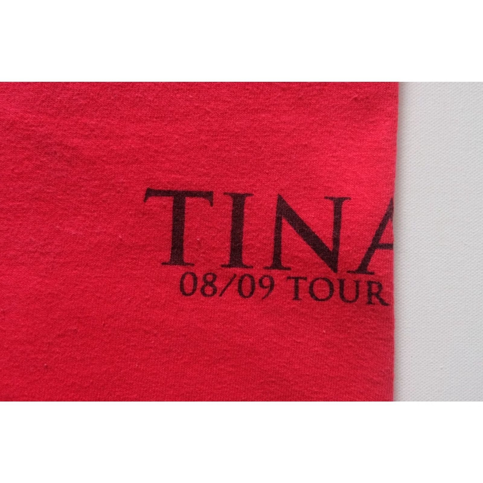 Anvil VINTAGE ANVIL TINA TURNER Y2K RETRO THANK YOU CREW GRAPHIC RED T SHIRT SZ XL Size US XL / EU 56 / 4 - 4 Thumbnail