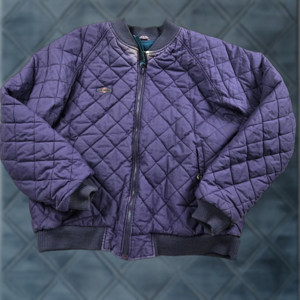 Vintage VINTAGE Columbia Quilted Jacket Mens XL Purple Full Zip Radial Sleeve 80s Size US XL / EU 56 / 4 - 1 Thumbnail