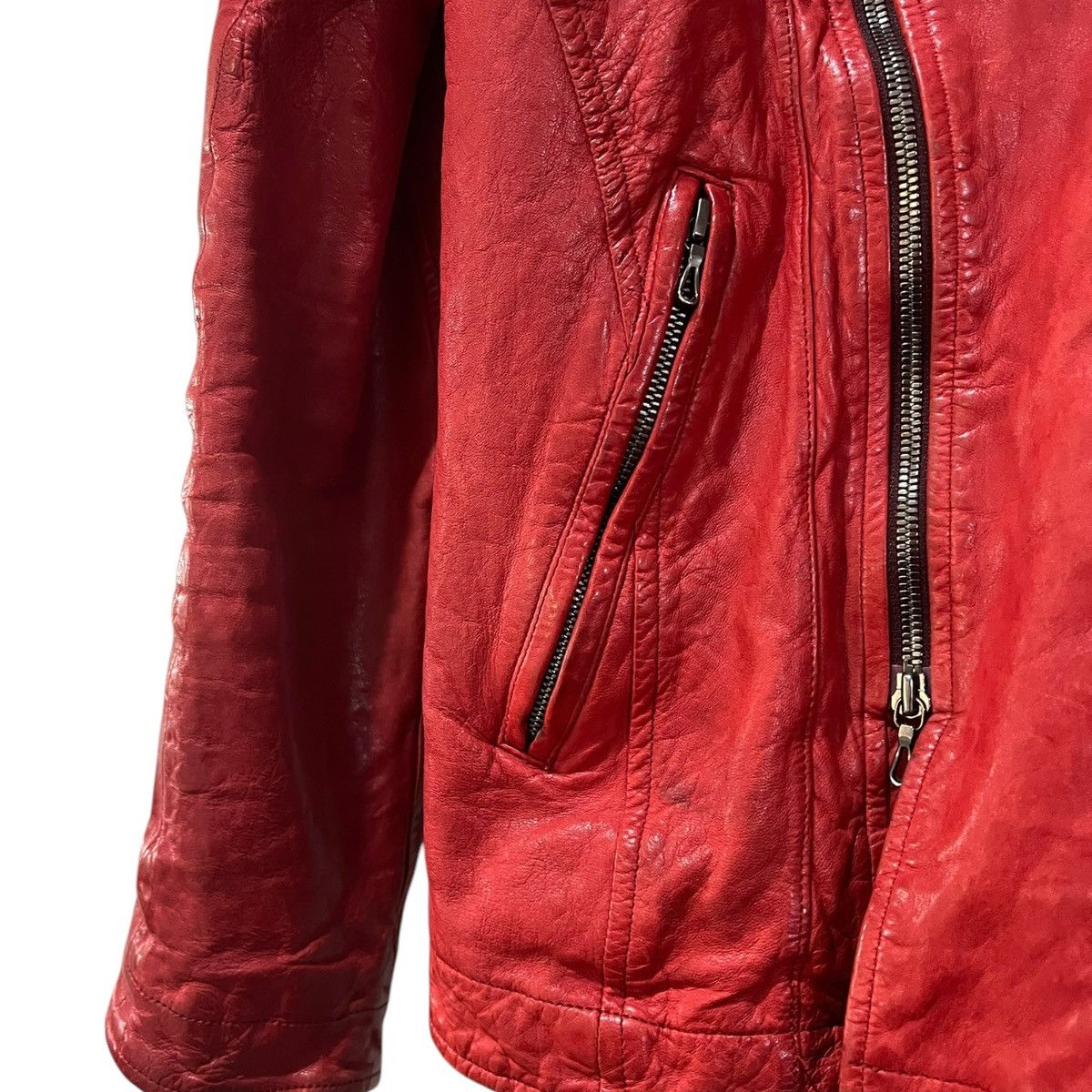 Julius Julius red double rider jacket Size US M / EU 48-50 / 2 - 5 Thumbnail