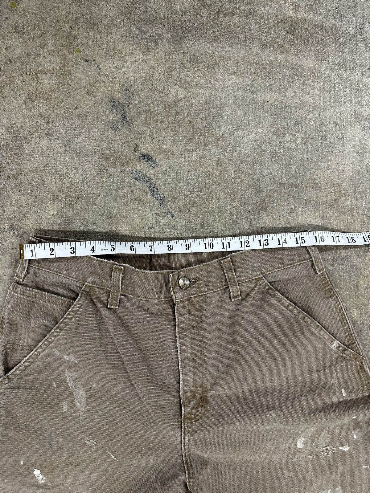 Carhartt × Vintage Crazy Y2K Brown Carhartt Dungaree Workwear Pants 32x32 Size US 32 / EU 48 - 14 Thumbnail