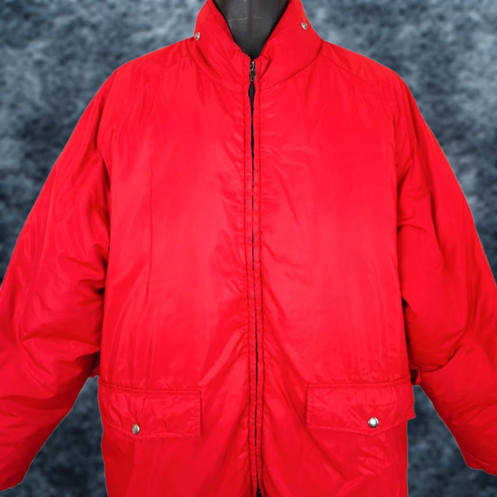 Vintage VINTAGE Pacific Trail Puffer Jacket Mens Size L Red 80s Goose Down Nylon Zip Winter Ski Streetwear Size US L / EU 52-54 / 3 - 1 Thumbnail