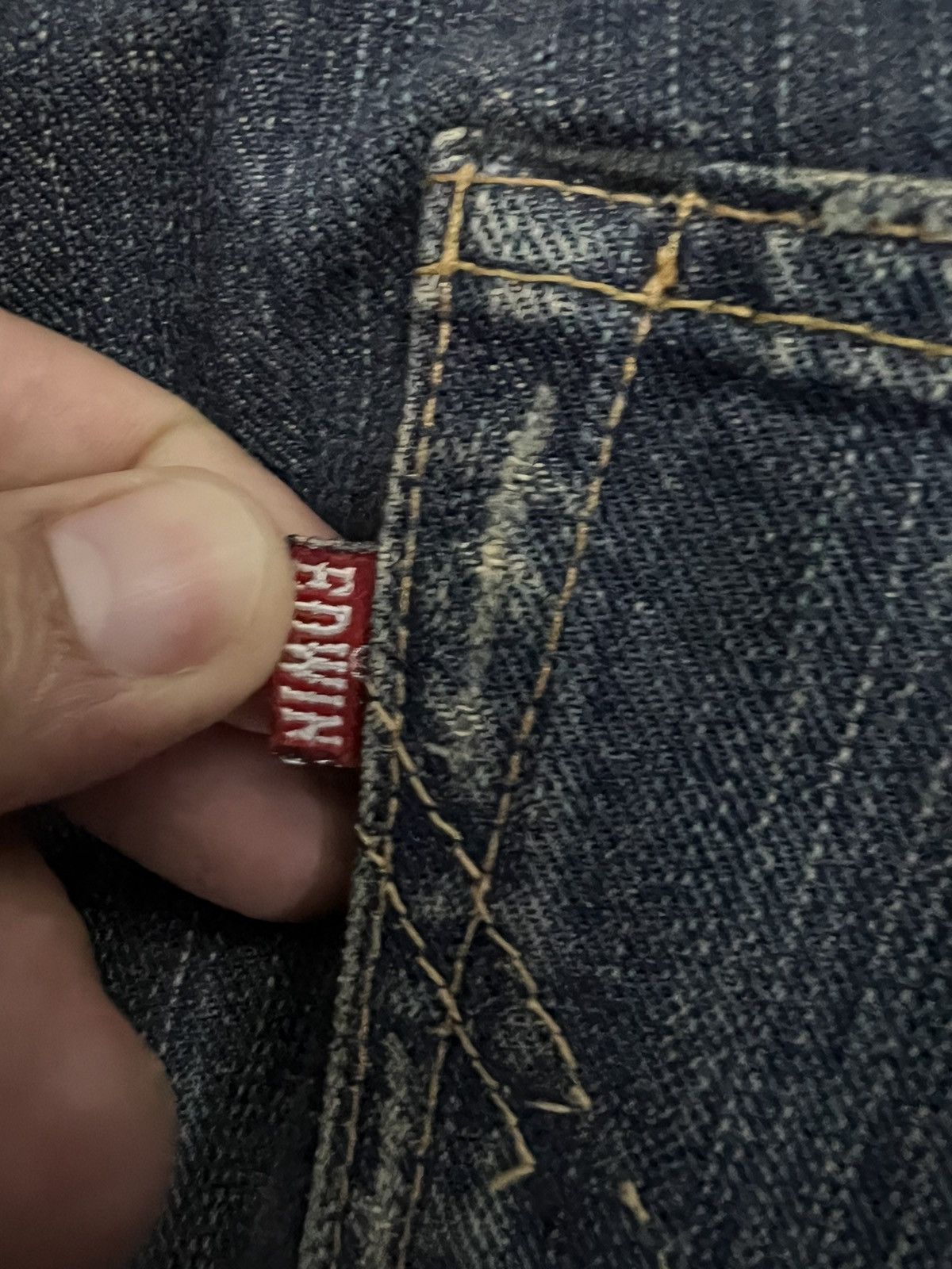 Edwin × If Six Was Nine × Le Grande Bleu (L.G.B.) 💥Baggy💥EDWIN 503XV JEANS VERY RARE Size US 33 - 9 Thumbnail