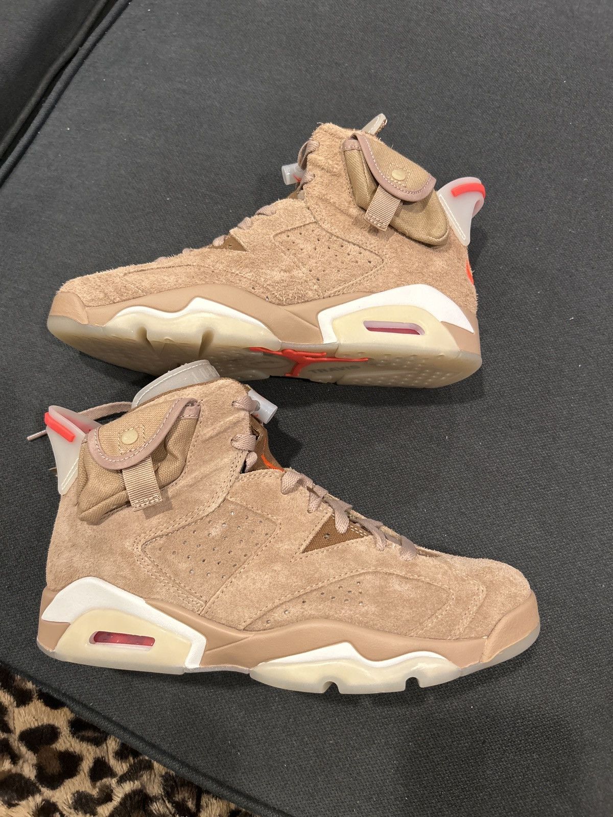 Other Air Jordan 6 Retro x Travis Scott “British Khaki” Size US 7 / EU 40 - 3 Thumbnail