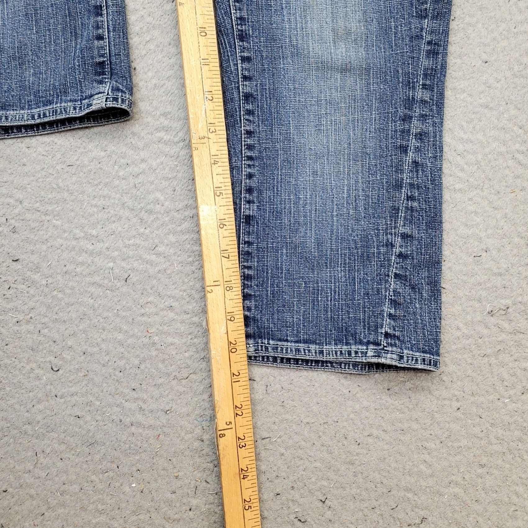 Pepe Jeans Pepe Jeans London Jeans Womens 27 Blue Cropped Stretch Distressed Straight Leg Denim Size 27" / US 4 / IT 40 - 4 Thumbnail