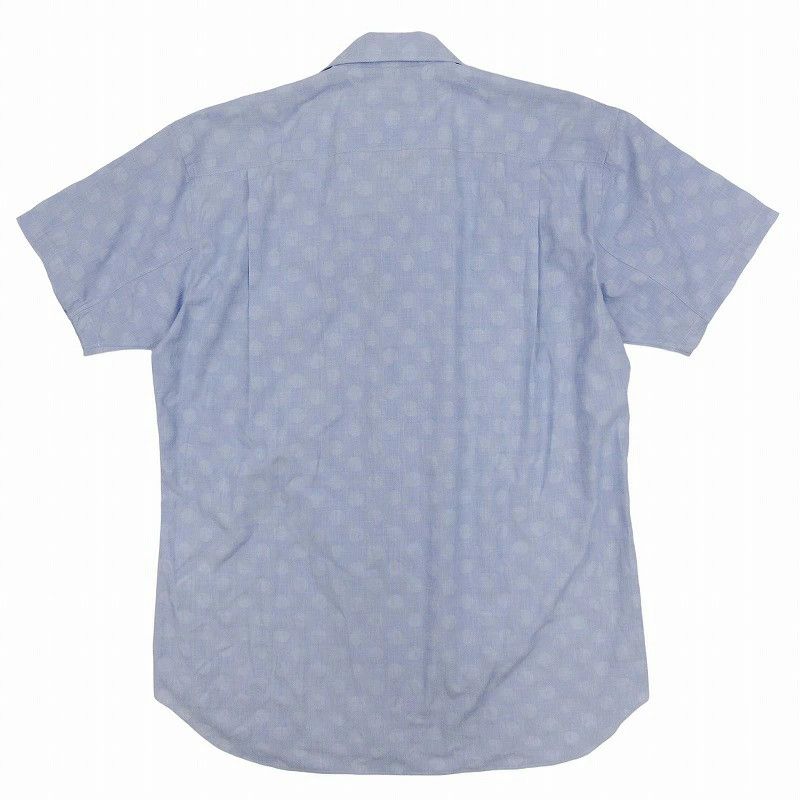 Comme des Garcons SHIRT Shirt Seersucker Cotton with Dots Short Sleeve Navy Size US S / EU 44-46 / 1 - 2 Thumbnail