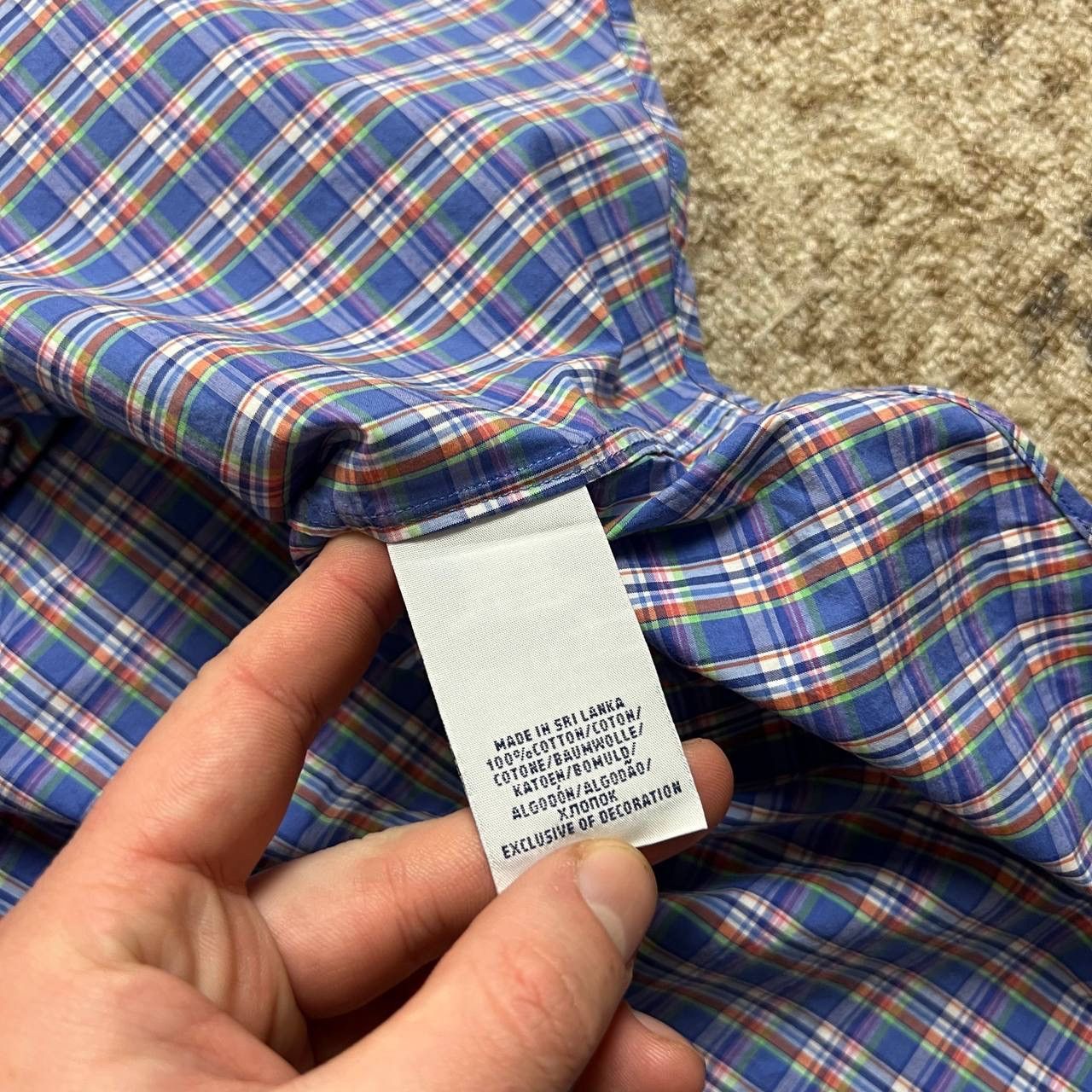 Polo Ralph Lauren Polo Ralph Lauren Luxury Checkered Button Up Shirt Size US L / EU 52-54 / 3 - 5 Thumbnail