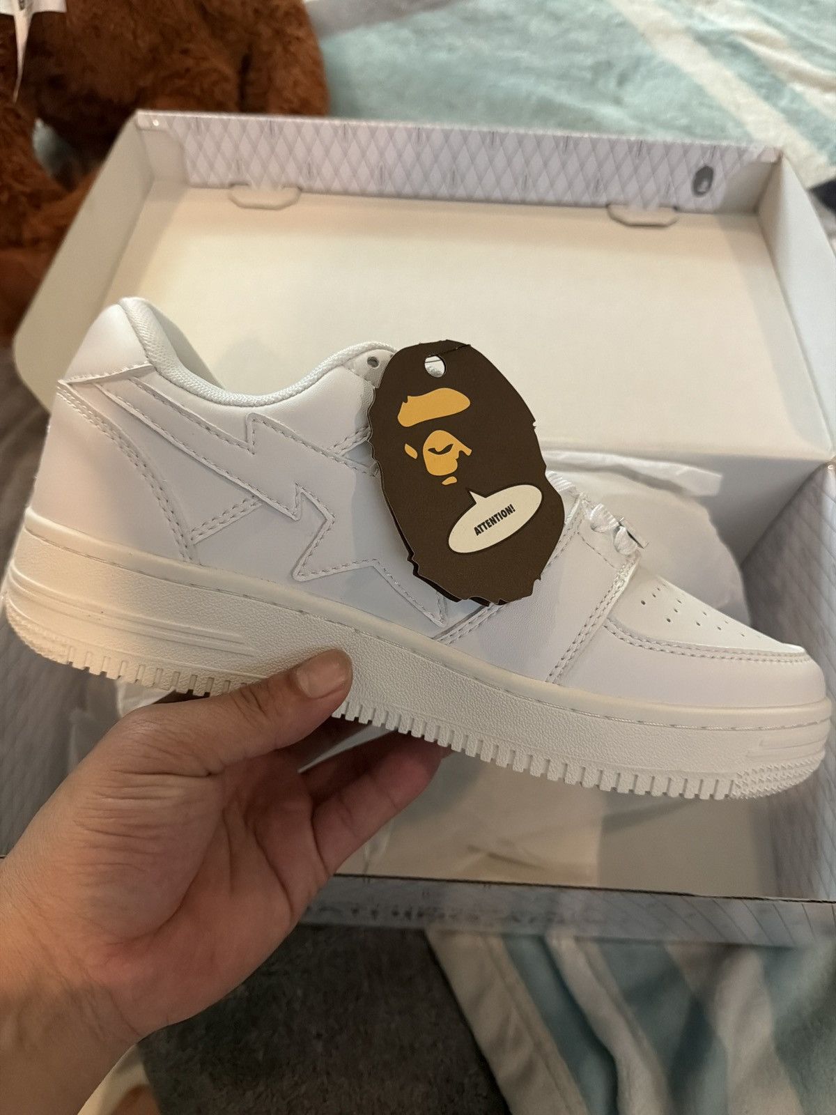Bape Sta Low White size 9