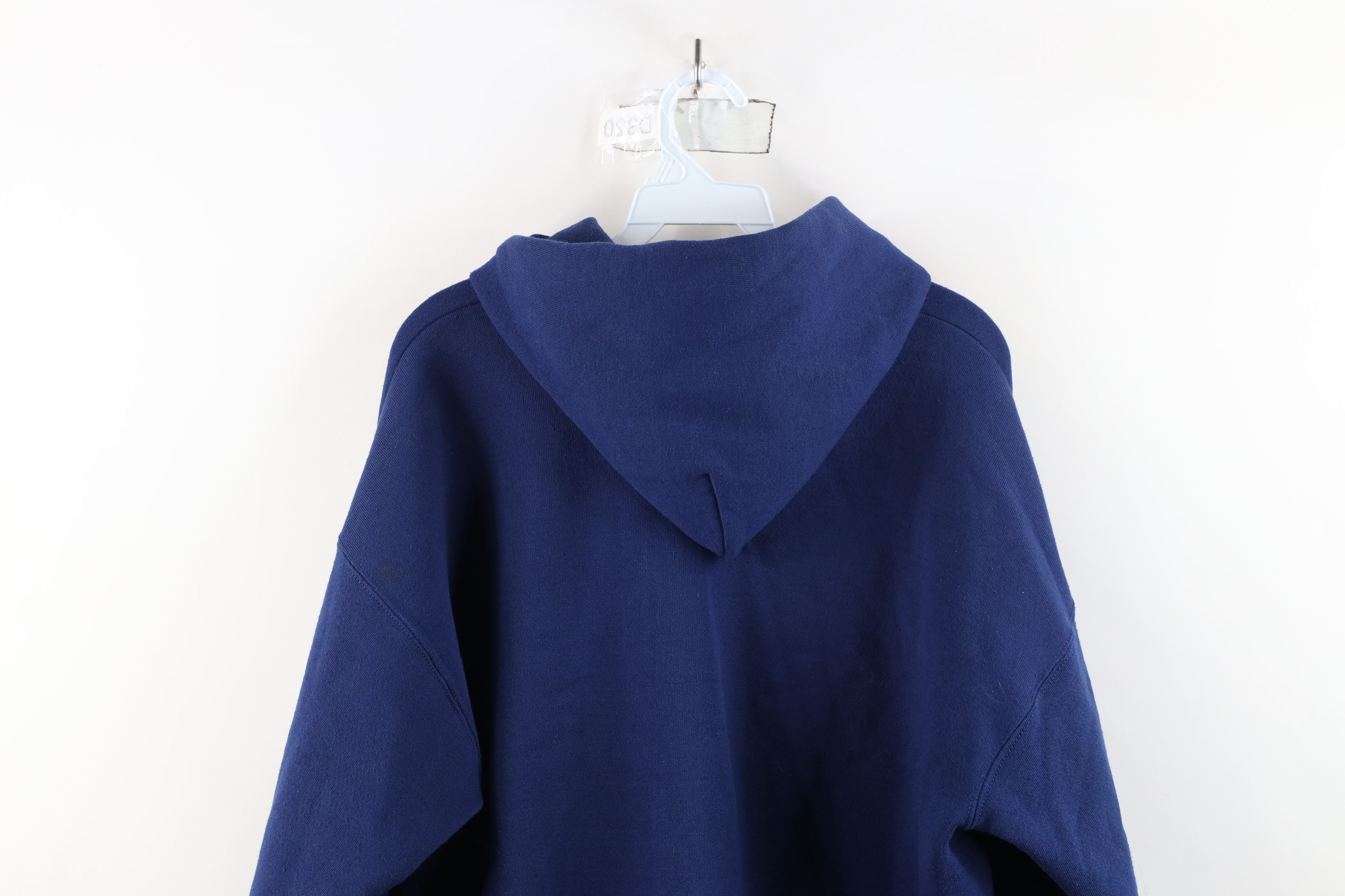 Vintage Vintage 90s Streetwear Heavyweight Full Zip Hoodie Blue USA Size US XL / EU 56 / 4 - 11 Thumbnail