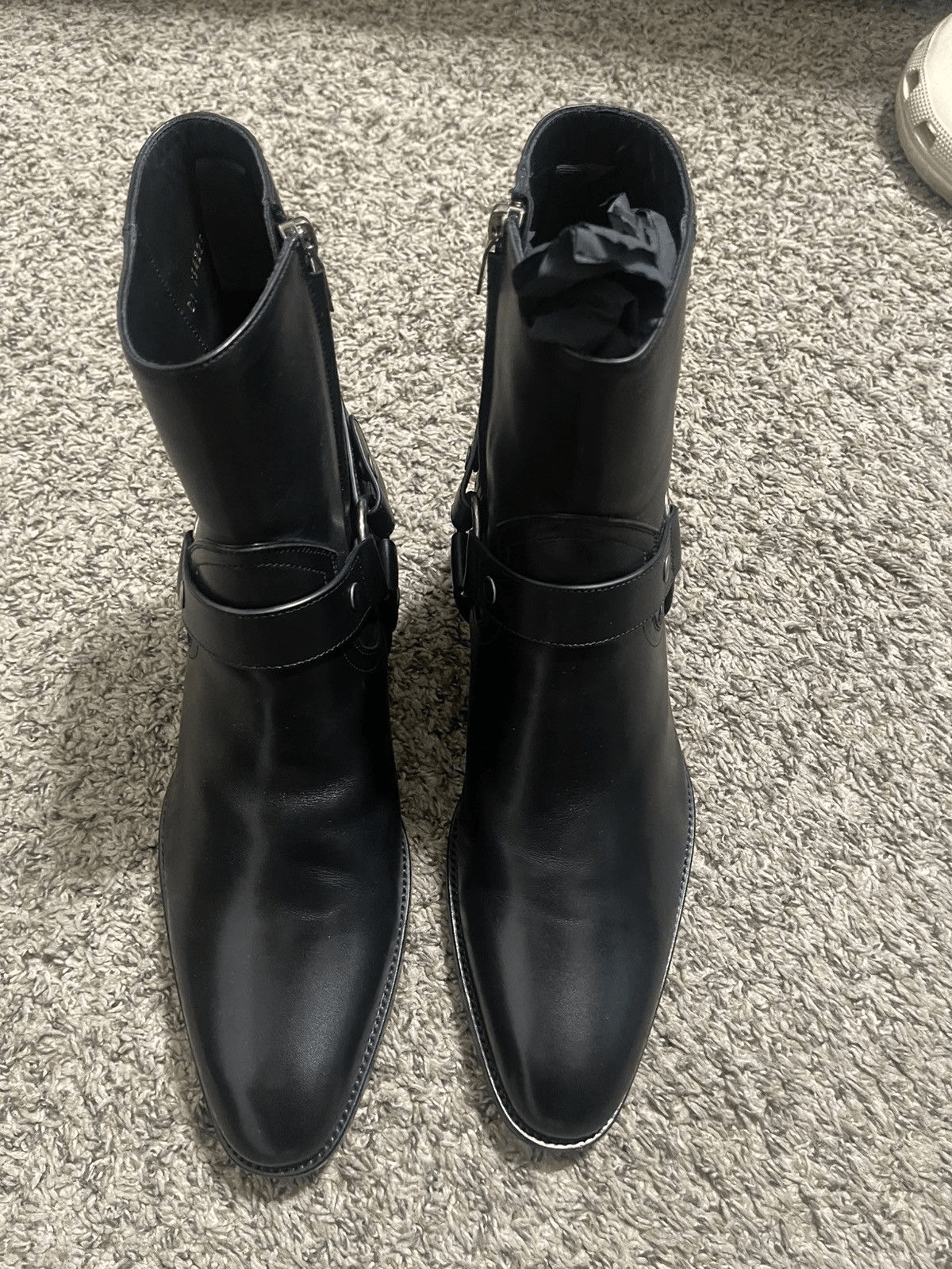 Saint Laurent Paris Saint Laurent Wyatt 30 Harness Boots - Black Leather - EU43 Size US 10 / EU 43 - 1 Thumbnail