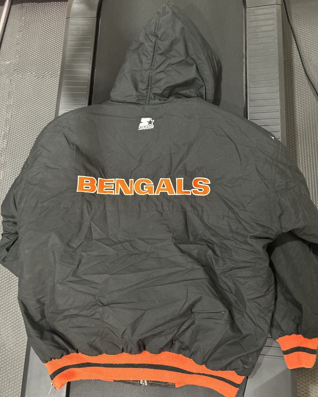 Starter Vtg bengals NFL starter puffer jacket spellout down 90s Size US XL / EU 56 / 4 - 4 Thumbnail