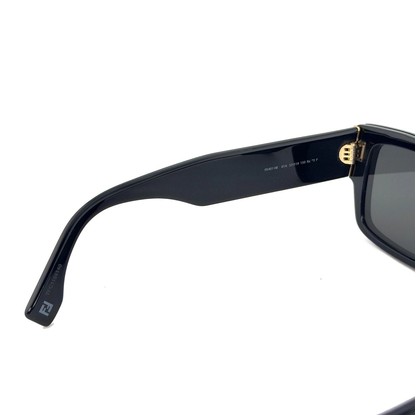 Fendi FENDI FE40118I Diagonal Logo Print 40118 Sunglasses 01A Size ONE SIZE - 3 Thumbnail
