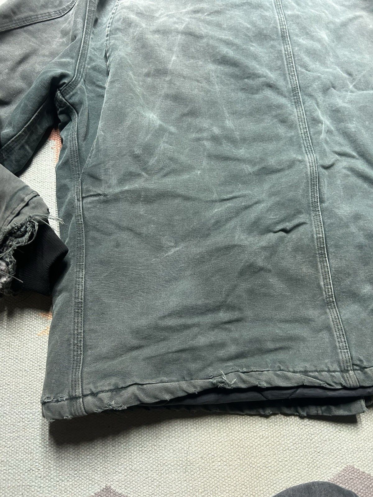 Vintage Vtg Carhartt J22 HTG Arctic Work Jacket Hunter Green Fade XL Size US XL / EU 56 / 4 - 9 Thumbnail