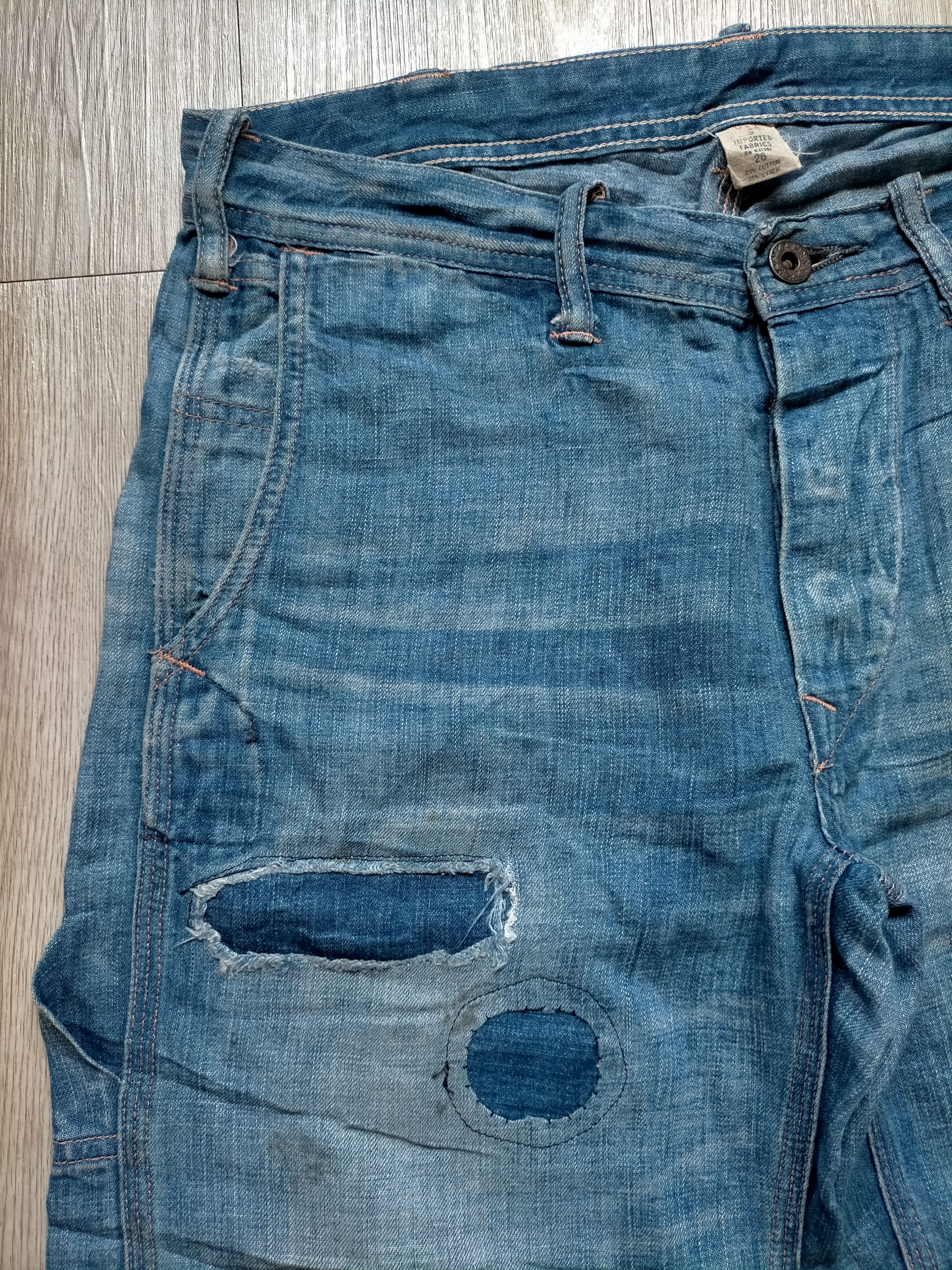 RRL Ralph Lauren ⚡Double RL Patchwork Carpenter Jeans Size US 31 - 5 Thumbnail