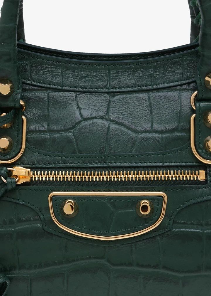 Balenciaga o1tr1nto0725 Size: OS / Classic Metallic Edge S Crocodile Size ONE SIZE - 2 Thumbnail